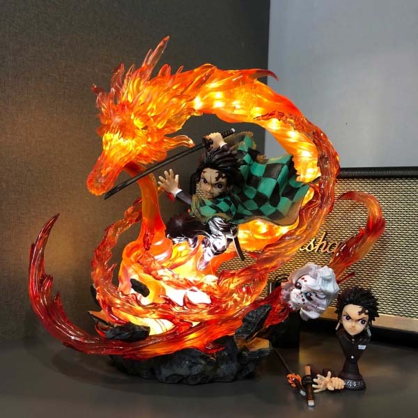 Mô hình Kamado Tanjiro Hỏa Xa 30 cm - Kimetsu No Yaiba (Có LED)