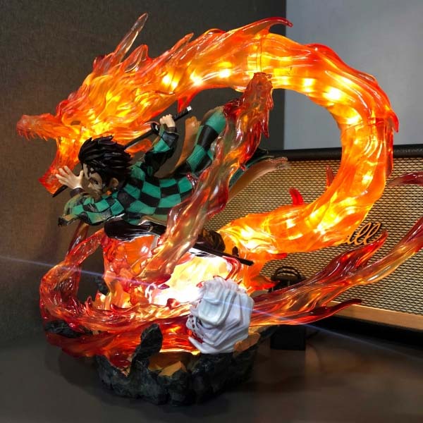 Mô hình Kamado Tanjiro Hỏa Xa 30 cm - Kimetsu No Yaiba (Có LED)