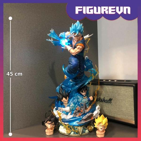 Mô hình Vegito Super Saiyan 3 đầu BẢN CAO CẤP có LED 45 cm - Dragon Ball