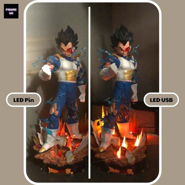 Mô hình Siêu Phẩm Vegeta 3 đầu cực nét có LED USB 55 cm - Dragon Ball