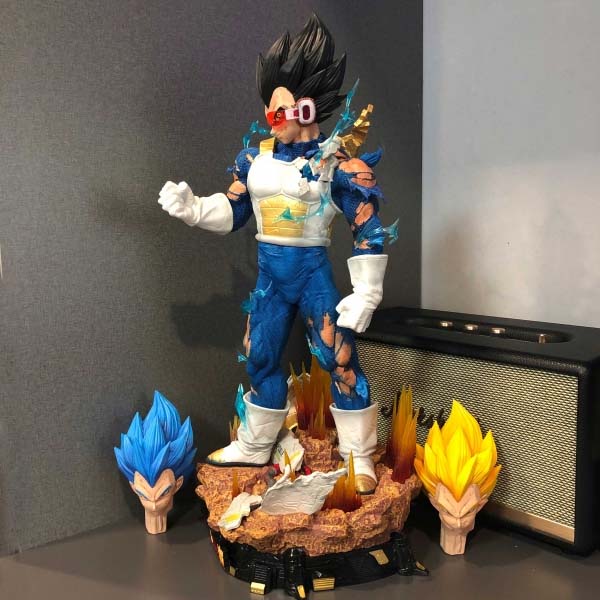 Mô hình Siêu Phẩm Vegeta 3 đầu cực nét có LED 55 cm - Dragon Ball