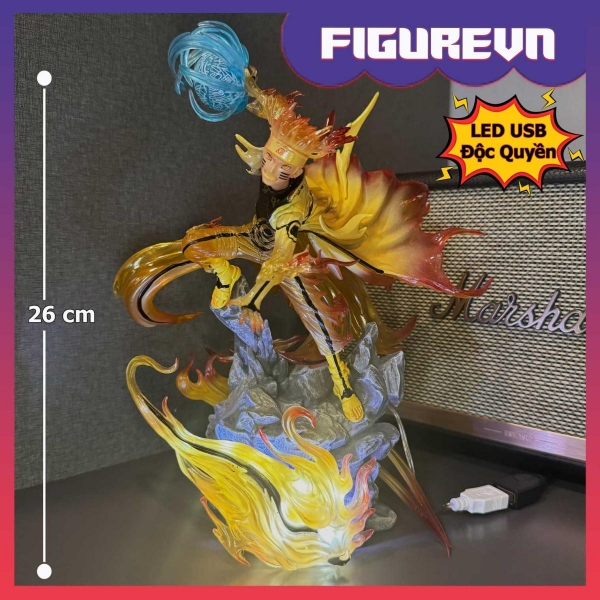 Mô hình Naruto Lục Đạo 26 cm có LED usb - Naruto
