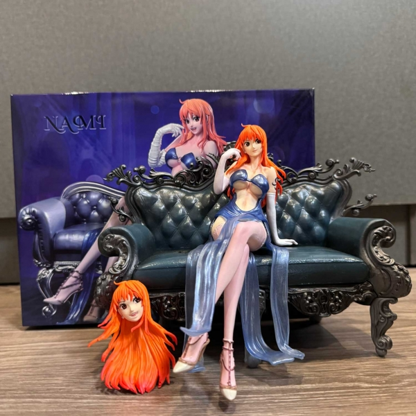 Mô hình Nami Ngồi Ghế 16 cm 2 đầu - One Piece