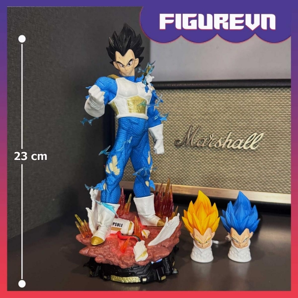 Mô hình Vegeta 3 đầu cực nét có LED 23 cm -Dragon Ball