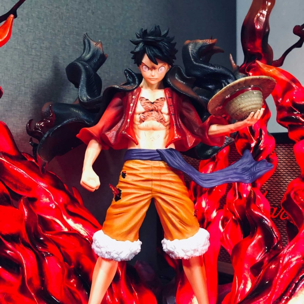 Mô hình Luffy Tứ Hoàng siêu ngầu 40 cm có LED - One Piece