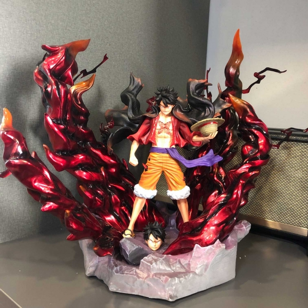 Mô hình Luffy Tứ Hoàng siêu ngầu 40 cm có LED - One Piece