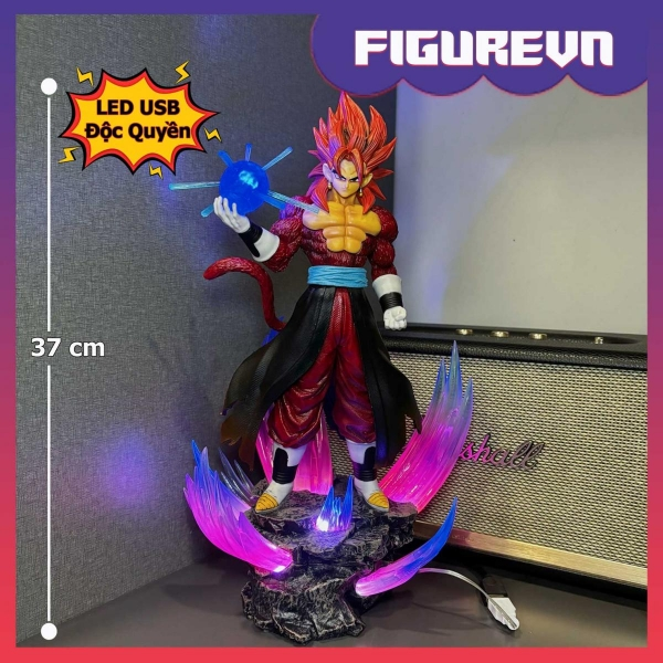 Mô hình Gogeta SSJ4 cầm ngọc 37 cm có LED - Dragon Ball