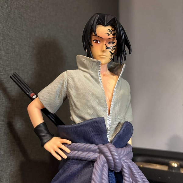 Mô hình Sasuke 38 cm 2 đầu có LED usb - Naruto