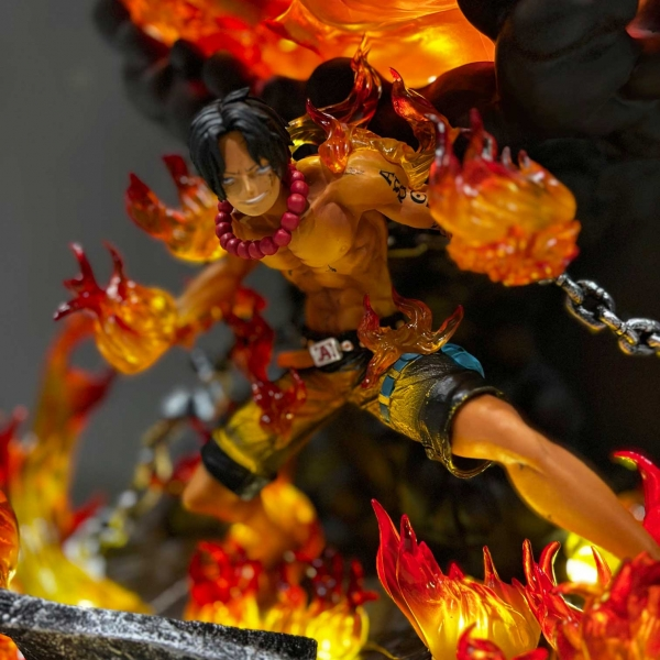 [Siêu Phẩm] Mô hình Ace Hỏa Quyền 56 cm có LED (USB) - One Piece