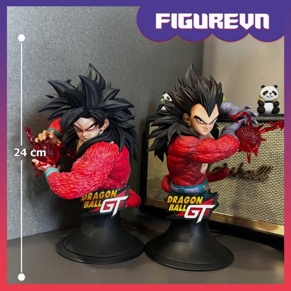 Mô hình bán thân Goku và Vegeta SSJ4 24 cm - Dragon Ball