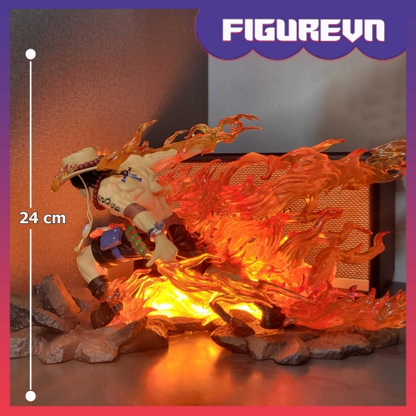 Mô hình ACE chiến đấu 24 cm có LED (usb) - One Piece