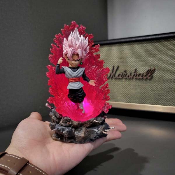 Mô hình Black Goku Super Saiyan Rose 13 cm có LED (usb) - Dragon Ball