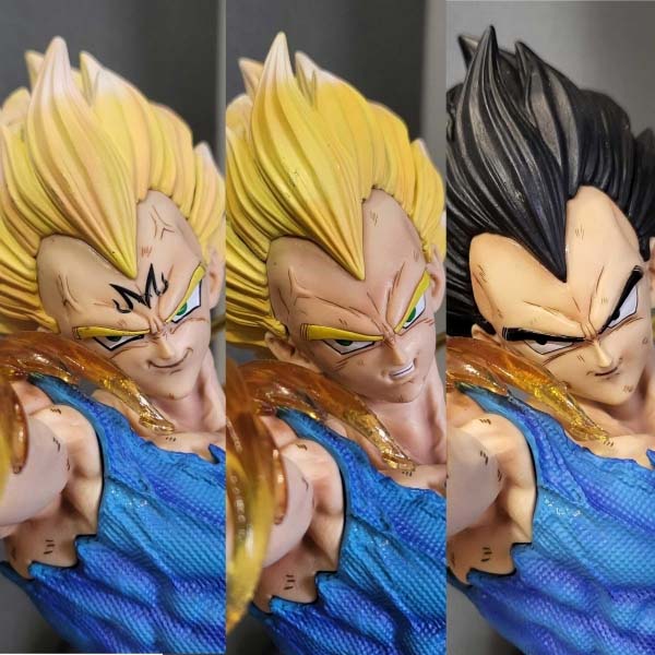 Mô hình Vegeta chiến đấu 3 đầu 45 cm có LED - Dragon Ball