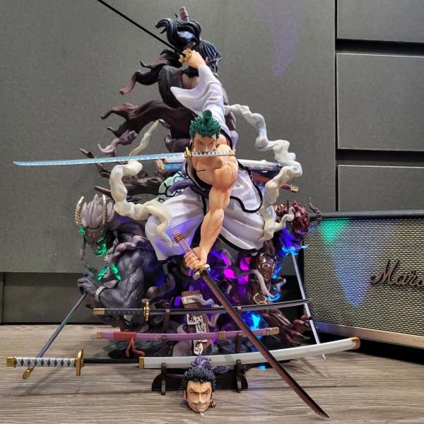 Mô hình siêu phẩm Zoro Wano Burning 43 cm - One Piece