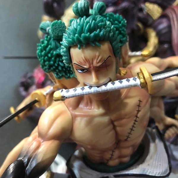 Mô hình Zoro Quỷ thần Asura Kyutoryu chín kiếm ba đầu 52 cm ( có sẵn)