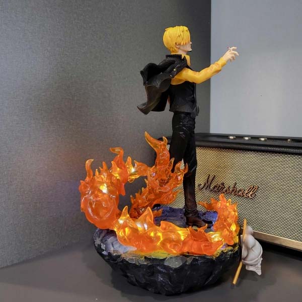 Mô hình Sanji vest đen 40 cm có LED (usb) - One Piece