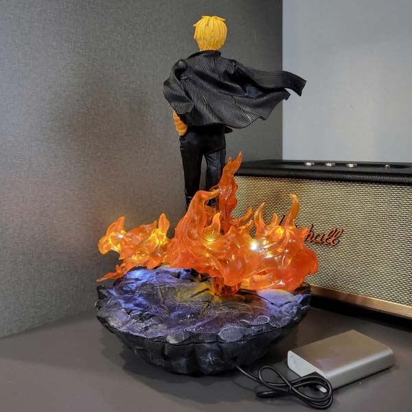 Mô hình Sanji vest đen 40 cm có LED (usb) - One Piece