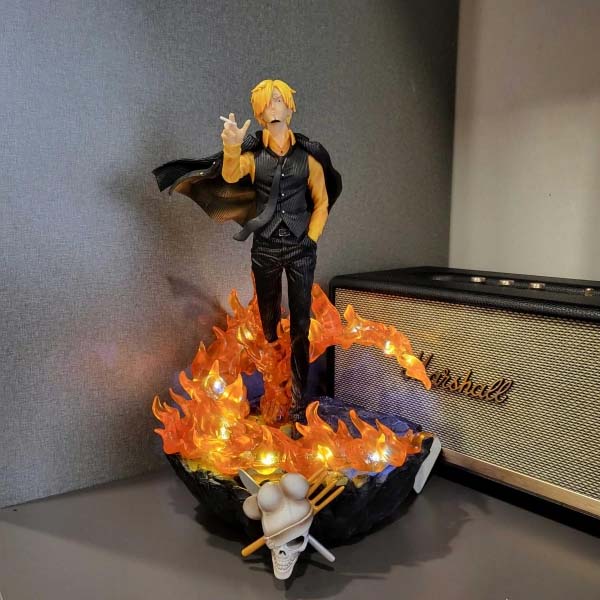 Mô hình Sanji vest đen 40 cm có LED (usb) - One Piece