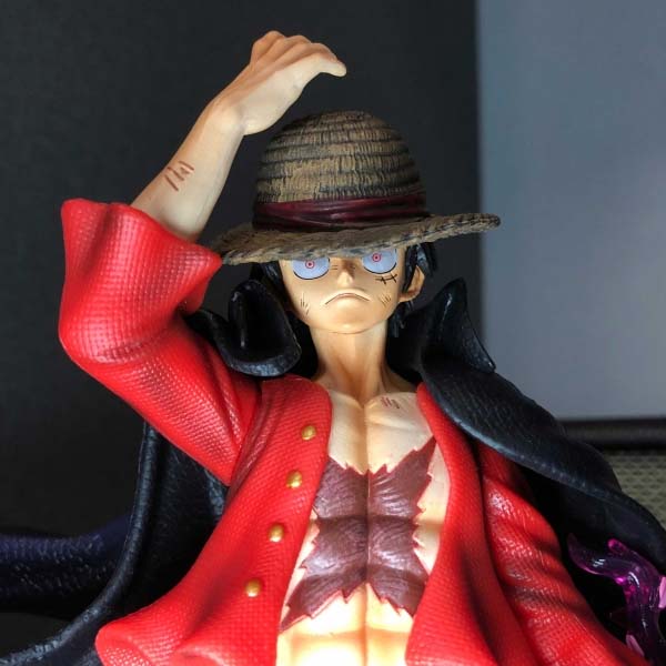 Mô hình Luffy tứ hoàng siêu ngầu bản CAO CẤP 2 Đầu 23 cm - One Piece