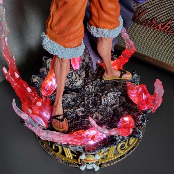 Mô hình Luffy tứ hoàng 2 đầu 37 cm có LED - One Piece