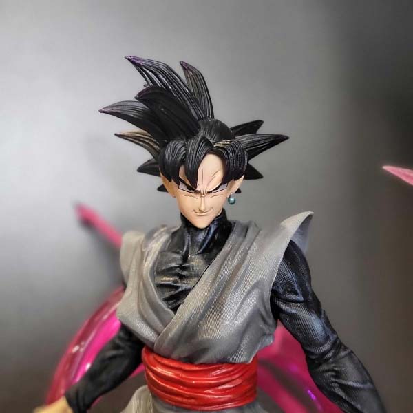 Mô hình Black Goku Rose 2 đầu 48 cm có LED (usb độc quyền) - Dragon Ball