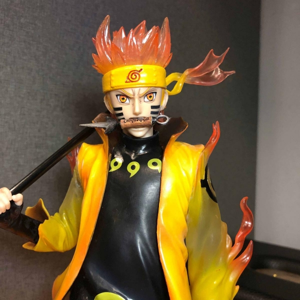 Mô hình Naruto nổi giận 38 cm có LED usb - Naruto