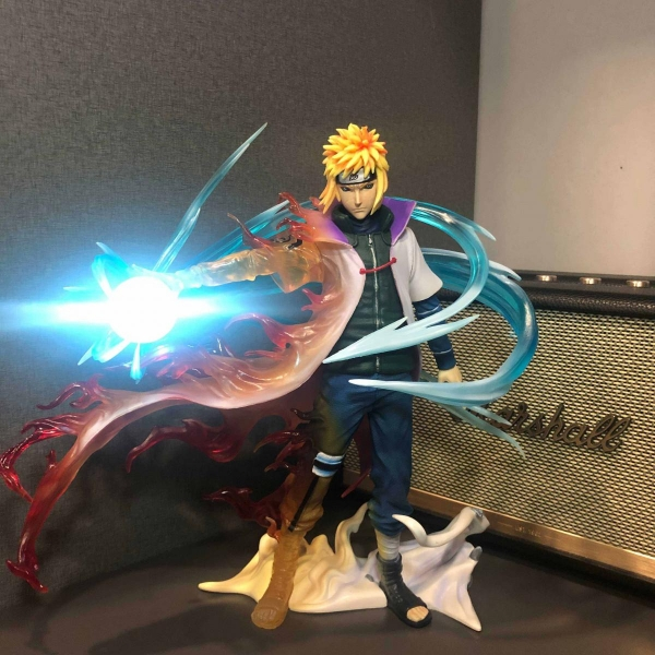 Mô hình Minato Namikaze chiến đấu bản CAO CẤP 2 đầu 29 cm có LED - Naruto