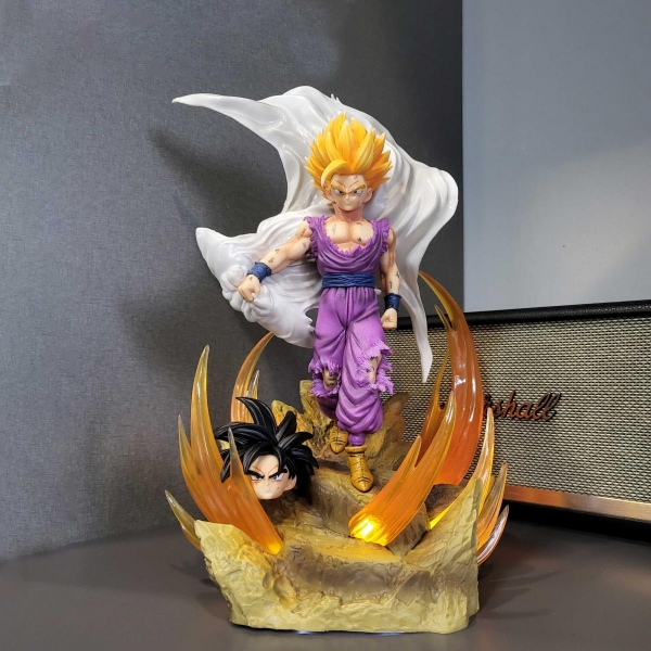 Mô hình Gohan áo choàng 37 cm 2 đầu có LED usb - Dragon Ball