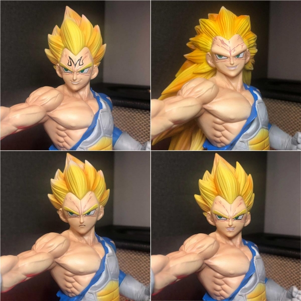 Mô hình Vegeta kèm 8 đầu 29 cm có LED (usb) - Dragon Ball