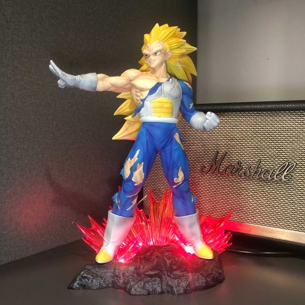 Mô hình Vegeta kèm 8 đầu 29 cm có LED (usb) - Dragon Ball