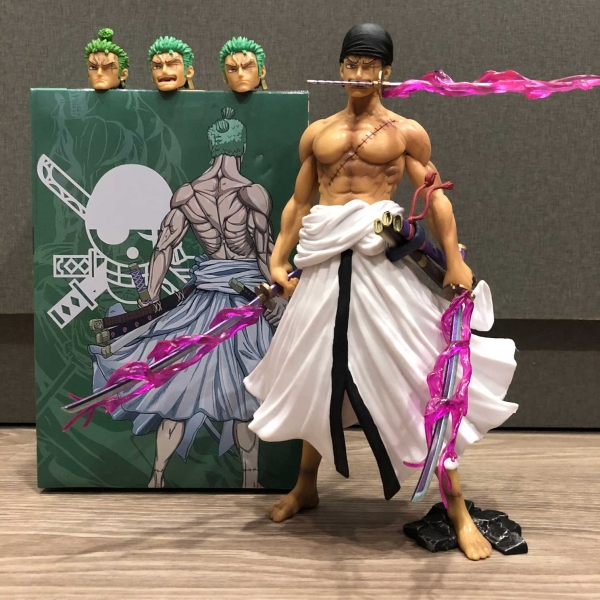 Mô hình Zoro 24 cm (4 đầu + hiệu ứng) - One Piece