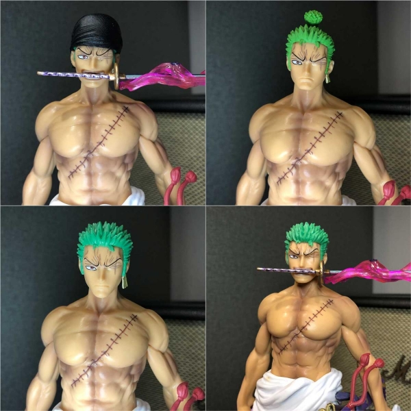 Mô hình Zoro 24 cm (4 đầu + hiệu ứng) - One Piece