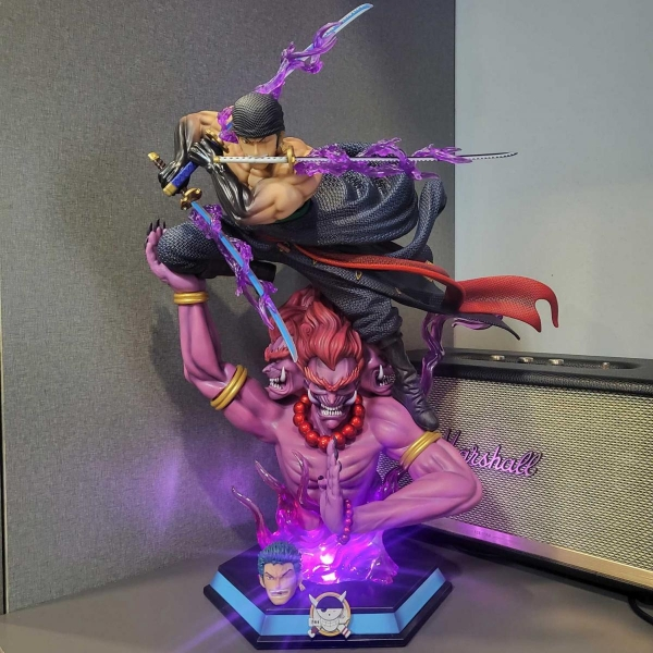 Mô hình Zoro Asura 50 cm có LED 2 đầu- One Piece