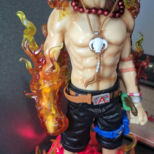 Mô hình Ace 42 cm 2 đầu có LED usb - One Piece