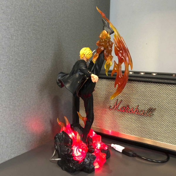 Mô hình Sanji hỏa cước 34 cm có LED (usb) - One Piece