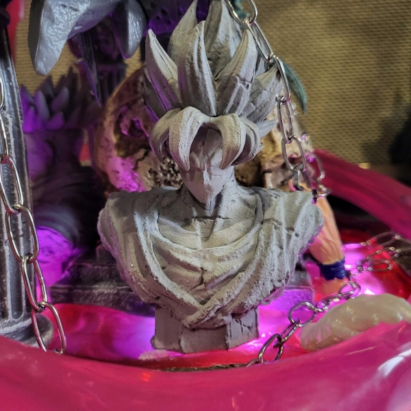 Mô hình Black Goku Rose 2 đầu 48 cm có LED - Dragon Ball