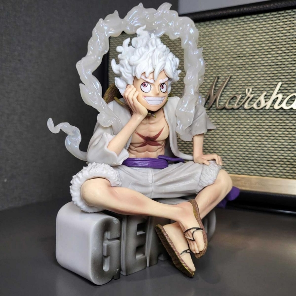 Mô hình Luffy G5 ngồi cười siêu kute 15 cm - One Piece