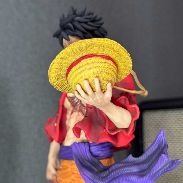 Mô hình Luffy Tứ Hoàng nổi giận 2 đầu 24 cm - One Piece