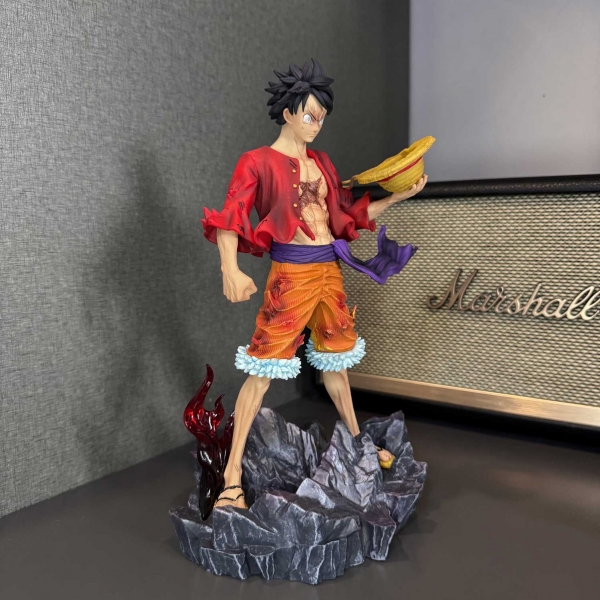 Mô hình Luffy Tứ Hoàng nổi giận 2 đầu 24 cm - One Piece