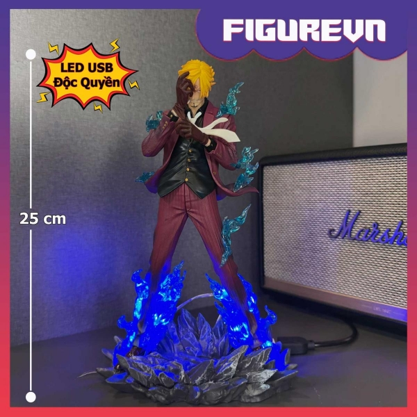 Mô hình Sanji vest đỏ 25 cm có LED - One Piece