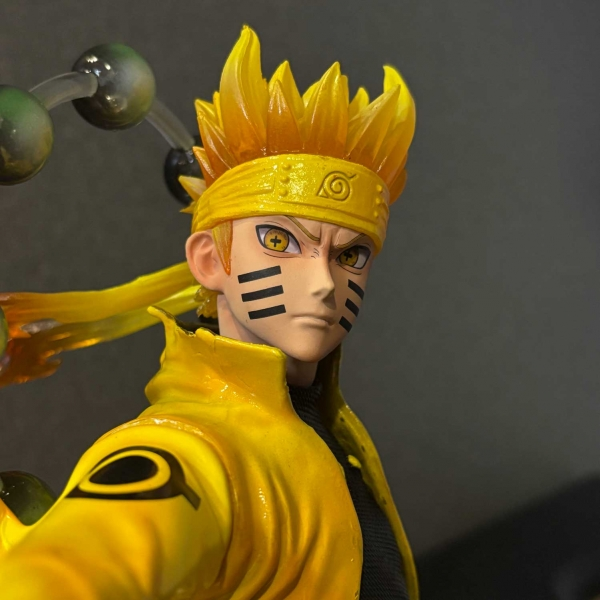 Mô hình bộ đôi Naruto và Sasuke siêu nét 38 cm có LED - Naruto