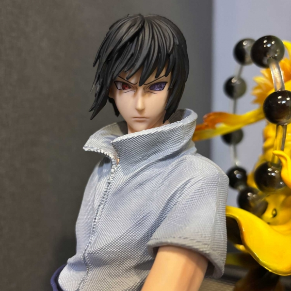Mô hình bộ đôi Naruto và Sasuke siêu nét 38 cm có LED - Naruto