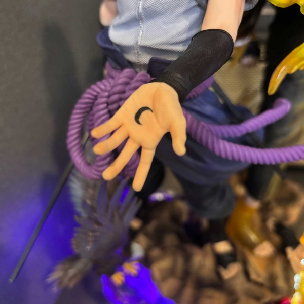 Mô hình bộ đôi Naruto và Sasuke siêu nét 38 cm có LED - Naruto