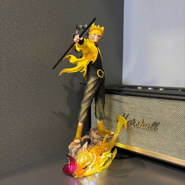 Mô hình bộ đôi Naruto và Sasuke siêu nét 38 cm có LED - Naruto