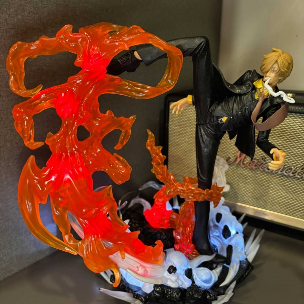 Mô hình Sanji hỏa cước 28 cm có LED - One Piece