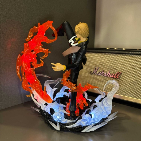 Mô hình Sanji hỏa cước 28 cm có LED - One Piece
