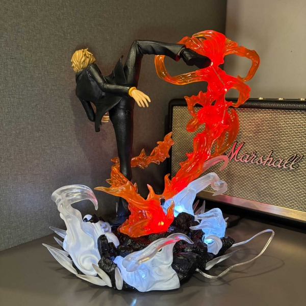 Mô hình Sanji hỏa cước 28 cm có LED - One Piece
