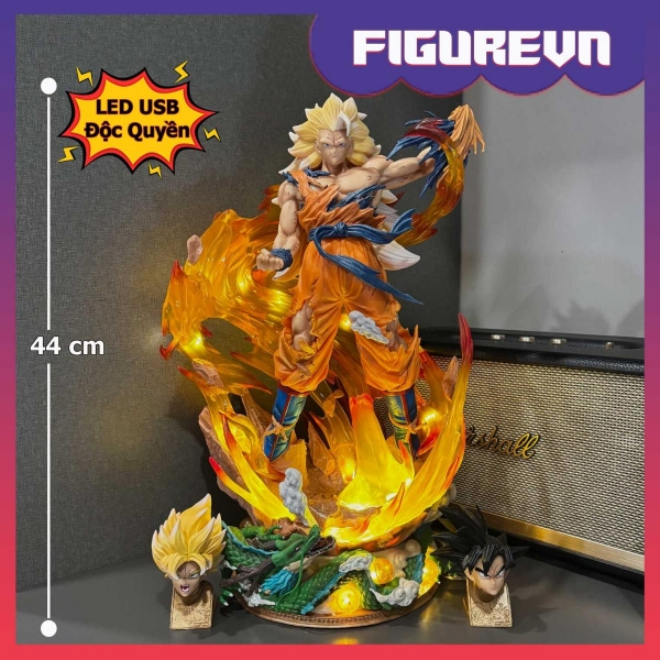 Mô hình Son Goku xé áo 44 cm có LED - Dragon Ball