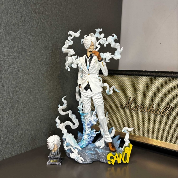 Mô hình Sanji vest trắng 2 đầu 28 cm - One Piece